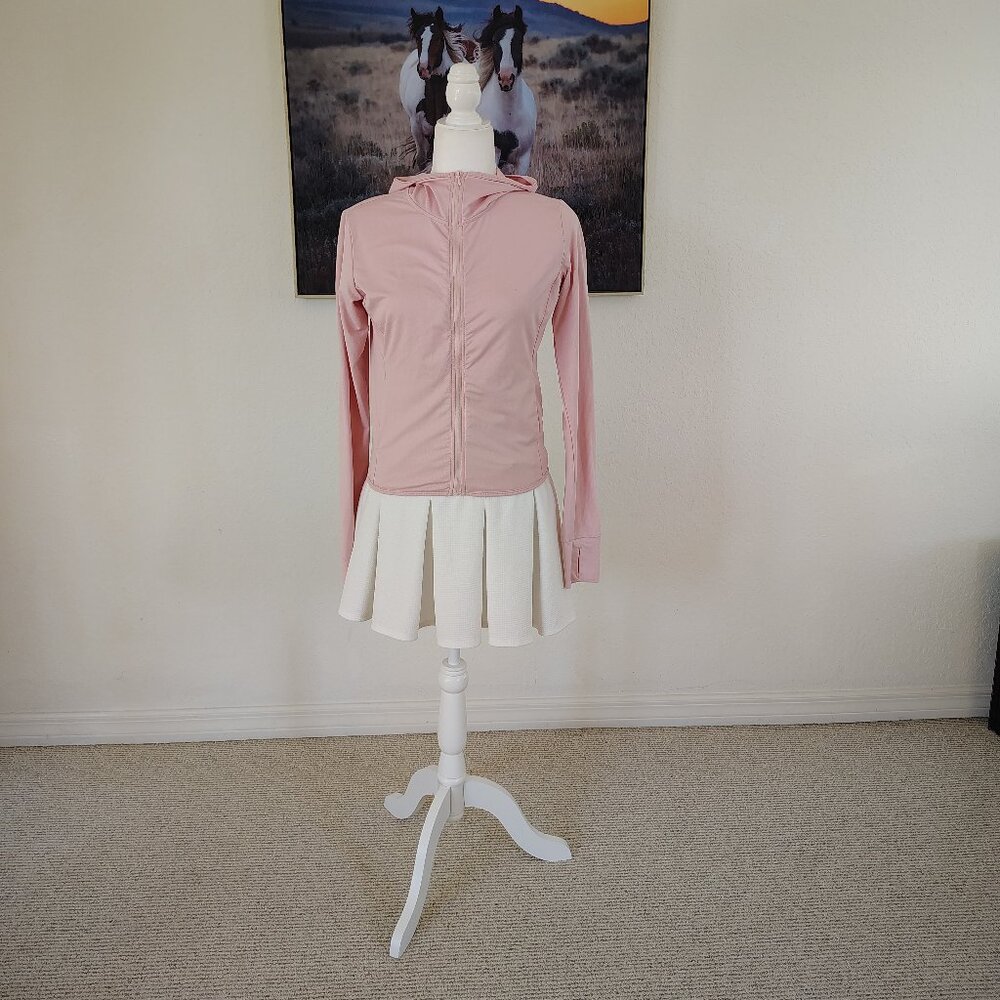 Baby Pink active zip up hoodie
